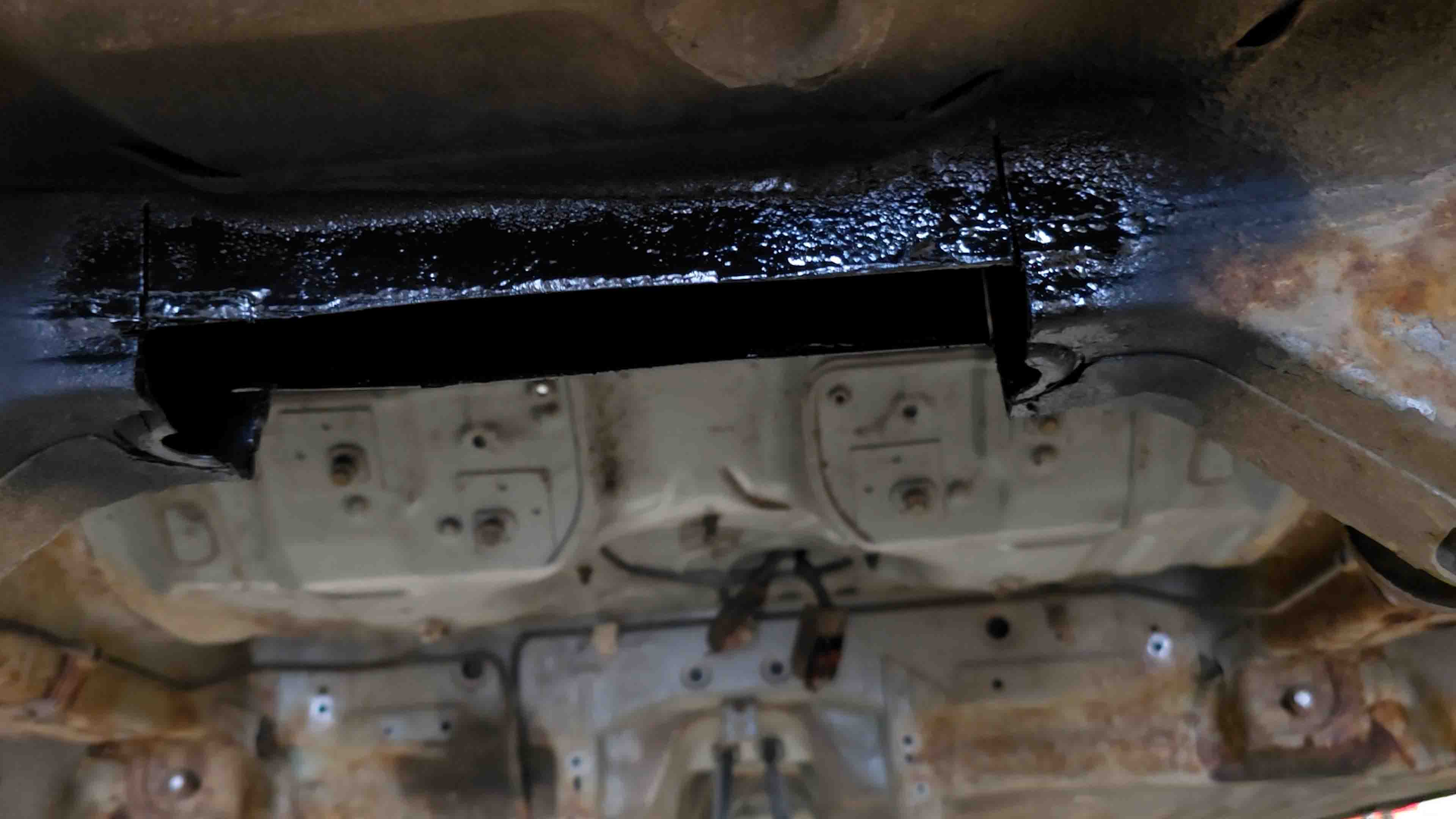 cut and modify the rear subframe