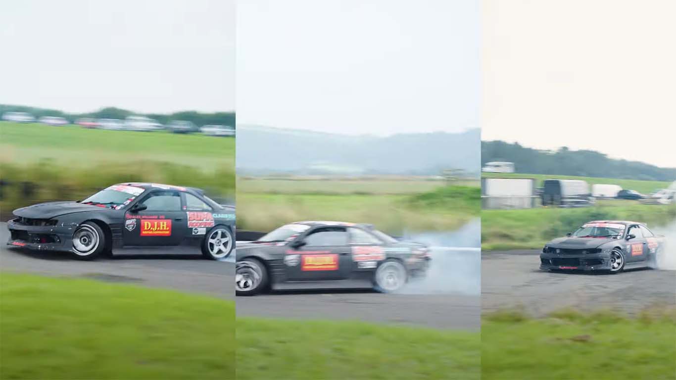 Black S14 competition drifting